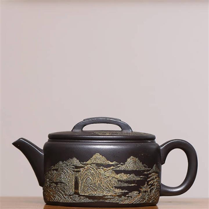 原礦紫砂純全手工德鐘茶壺POT7446 GreycatDoctor格里貓-台灣