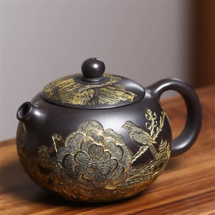 原礦紫砂純全手工德鐘茶壺POT7446 GreycatDoctor格里貓-台灣