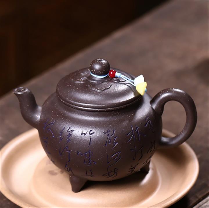 茶壺 原礦紫玉金砂大彬如意泡茶壺POT7829 GreycatDoctor格里貓-台灣